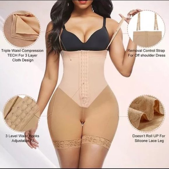 Esteemed Queen Most Snatched High Compression Faja Post Op Sizes S-4XL Black - Picture 2 of 4